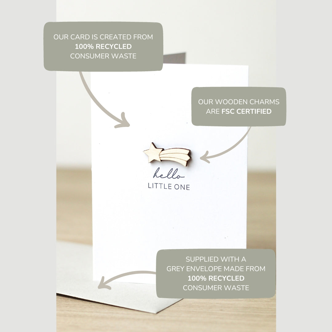 'He Put a Ring On It' Card with Wooden Ring Charm