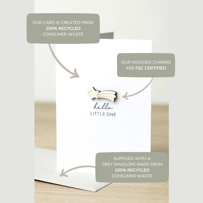 'He Put a Ring On It' Card with Wooden Ring Charm