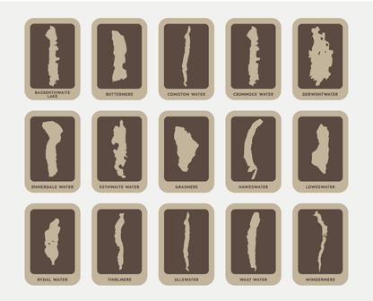 Choose Your Lake, Wooden Rectangle Magnet