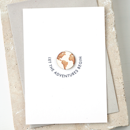 'Let the Adventures Begin' with Wooden World Charm