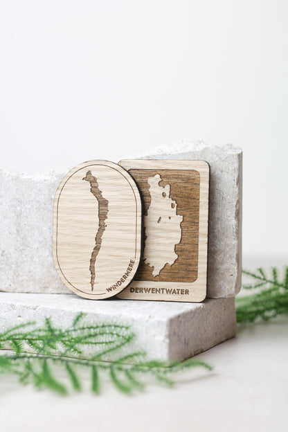 Choose Your Lake, Wooden Oval Magnet