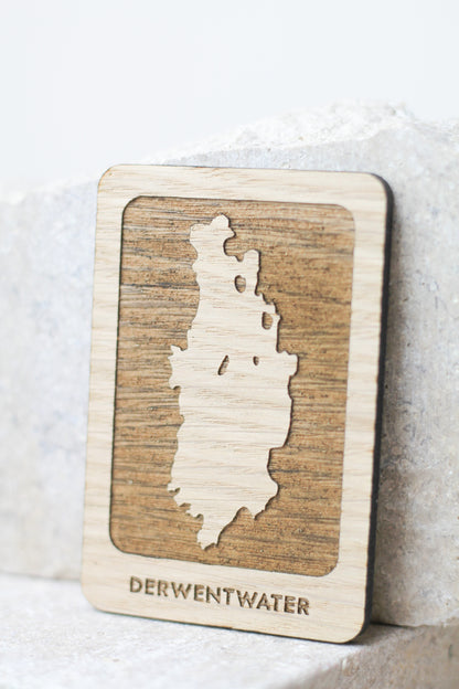 Choose Your Lake, Wooden Rectangle Magnet